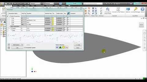 Airfoil Design Using Equation Curve Inventor