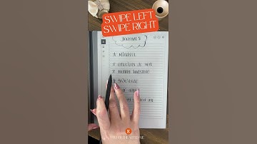 SWIPE LEFT and RIGHT in your reMarkable2 #remarkable2 #notetakingtips