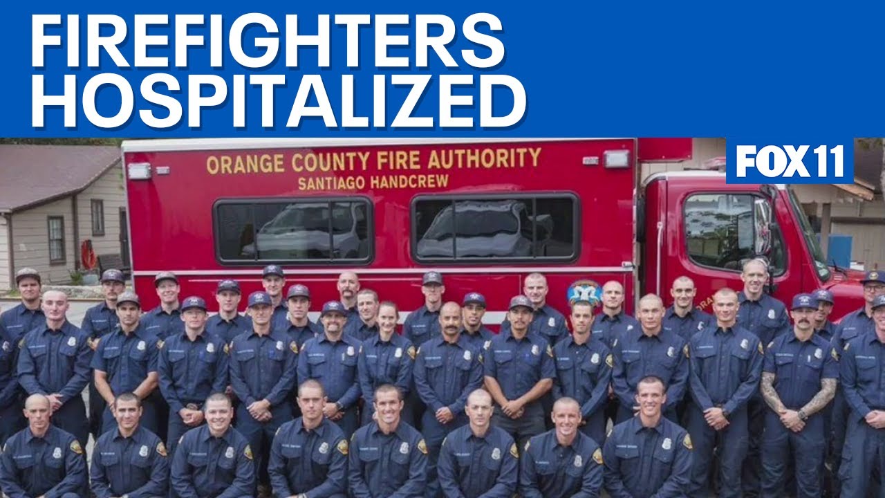Orange County firefighters remain hospitalized after rollover crash ...