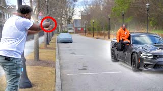 Drive By Prank In The Hood Gone Very Wrong!