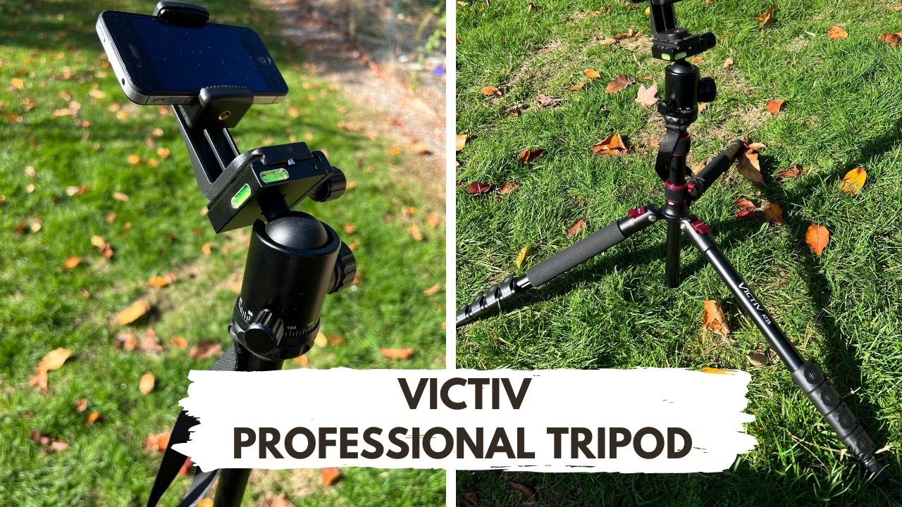 Victiv Camera Tripod, 81 Inch Aluminum Monopod Tripod for DSLR, Heavy Duty Foldable Tripod with 360 Degree Ball Head Loads up to 22lbs for Travel and Photography, Black