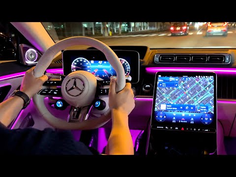 NEW 2023 Mercedes AMG S63 | NIGHT S Class Drive Review E Performance