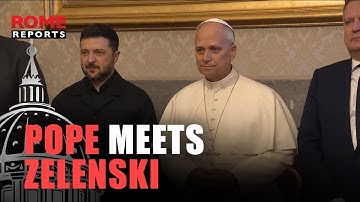 POPE LEO meets with UKRAINIAN President at Castel Gandolfo