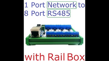 ETHUB18 1xNetwork To 8xRS485 1/8 Port Industrial Gateway Serial Server RJ45 To RS485 HUB Converter