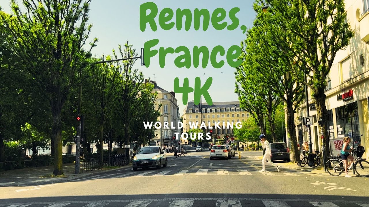 Rennes,Bretagne; France-Nord-ouest de la France - World walking Tours 4k-part 2