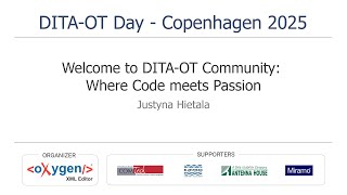 Welcome to DITA-OT Community: Where Code meets Passion
