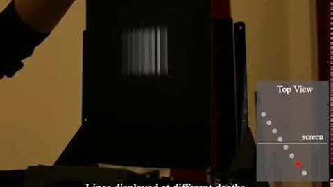 Light Field Display Supplementary Video, focus on different depth