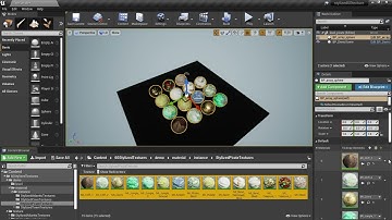 Free #Unreal Engine construction script sample for material demo scene (20220227)