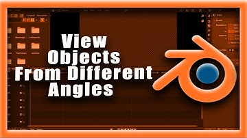 Blender Tutorial: How To View Objects From Different Angles In Blend #blendershorttutorials