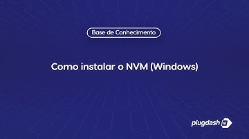 Como instalar o NVM Windows