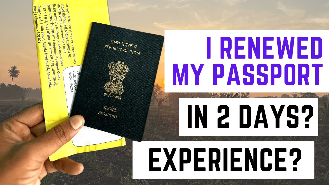 Renewed My Passport in 2 Days! Never Expected this Experience 😲 YouTube