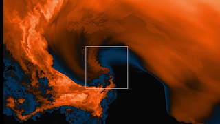 Ultra-high resolution supercell simulations visualized with VAPOR v3