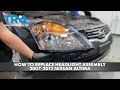 How to Replace Headlight Assemblies 2007-2012 Nissan Altima