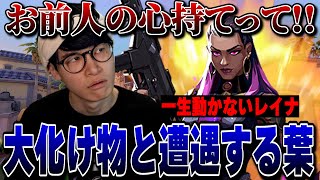 【葉イモ】ソロイモ挑戦中に一生動かない大化け物と遭遇する葉ｗｗｗ【VALORANT/葉ちゅべ/切り抜き】