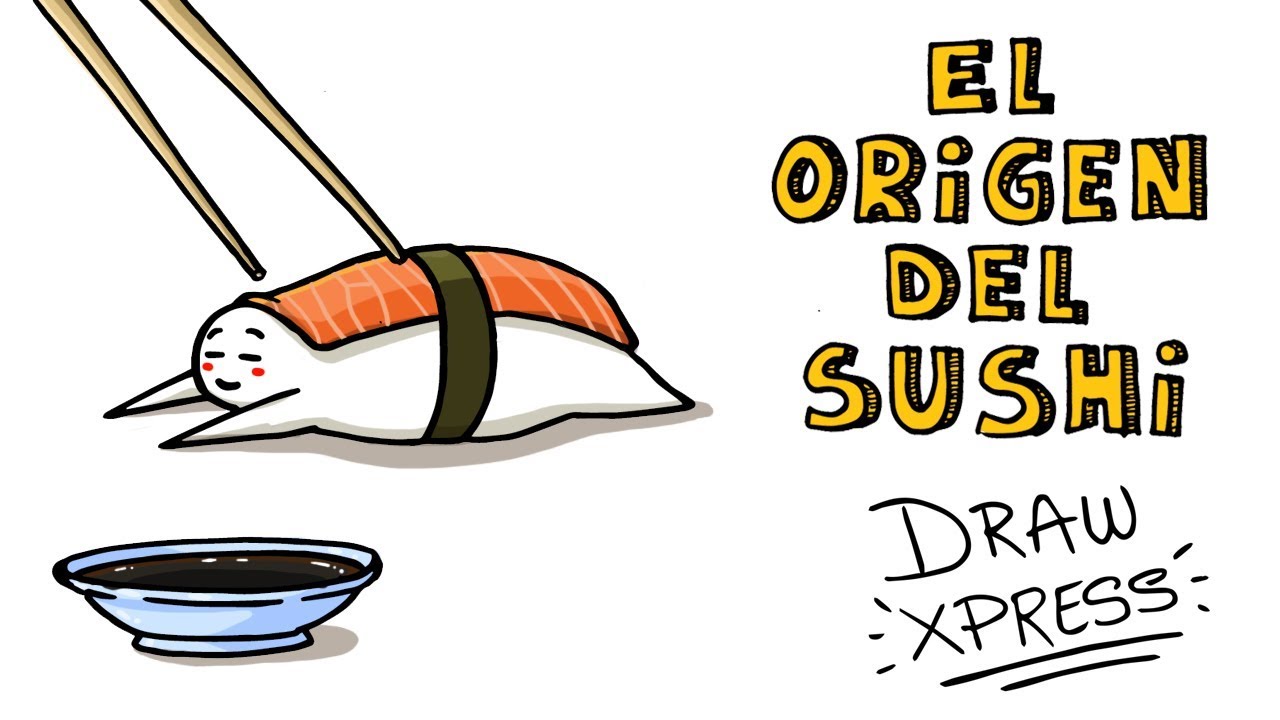 EL ORIGEN DEL SUSHI 🍣 | Draw My Life creepypasta anime