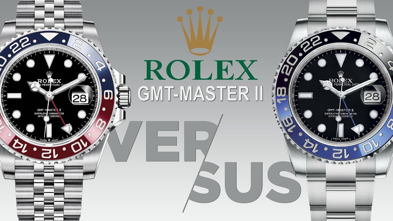 Rolex GMT Master II Pepsi Vs. Batman 