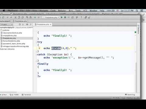 The Finally Block in PHP