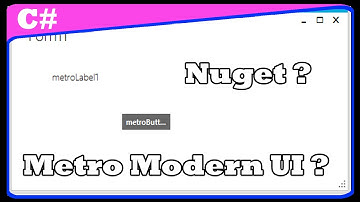 How to use Metro Modern UI Framework on visual studio 2015