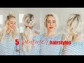 5 SUMMER HAIRSTYLES!!!!!