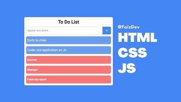 Comment réaliser une To Do List en Javascript