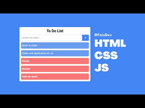 Vidéo: Comment créer une liste de tâches en JavaScript ?