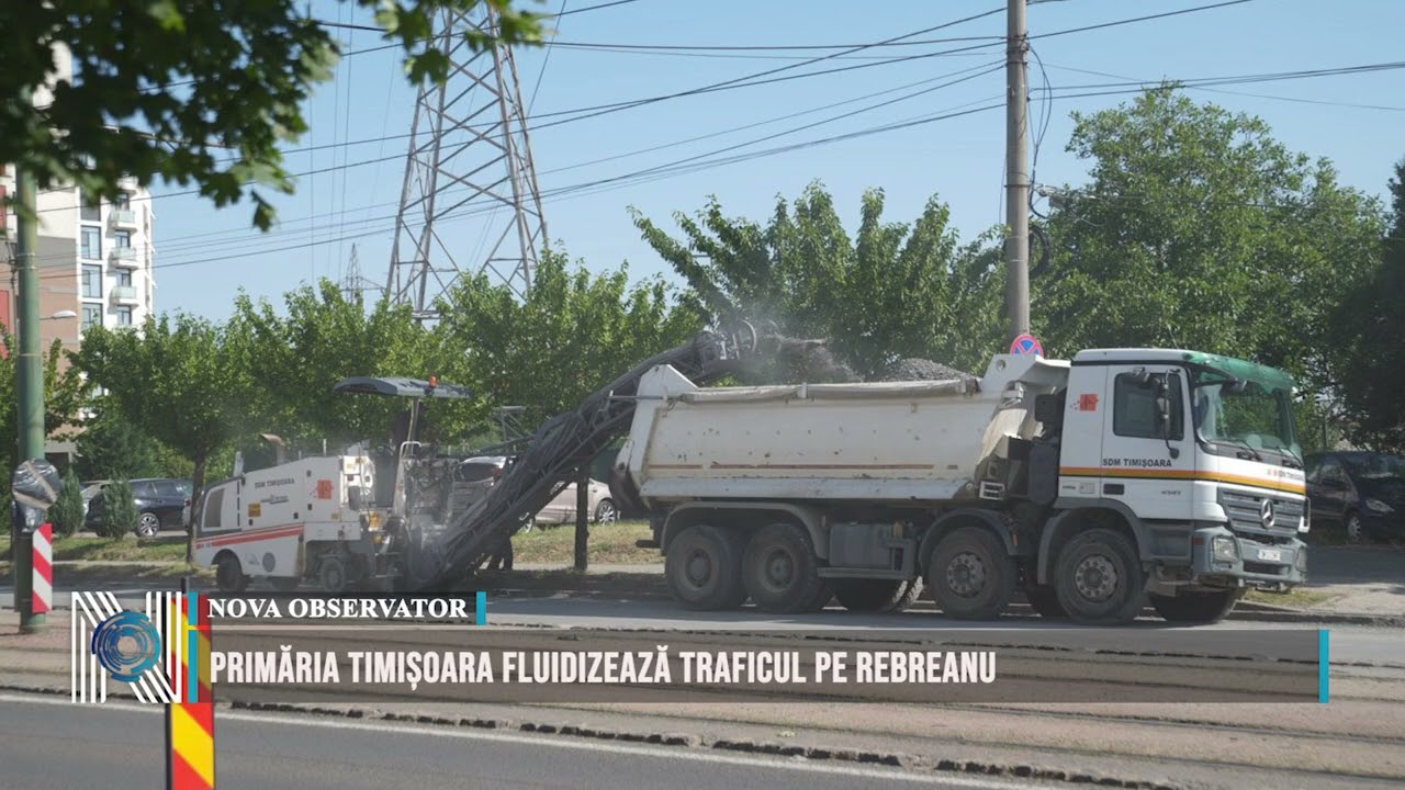 Primăria Timișoara fluidizează traficul pe Rebreanu