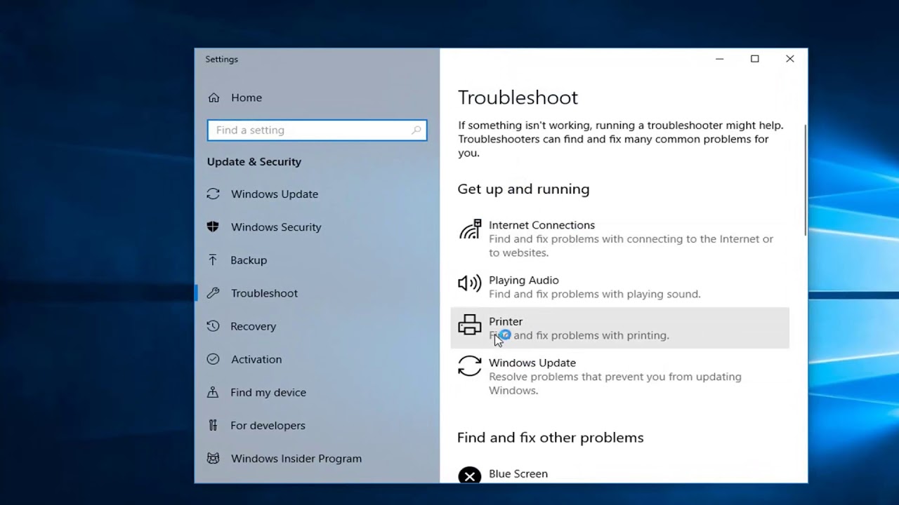 canon printer not showing up on network