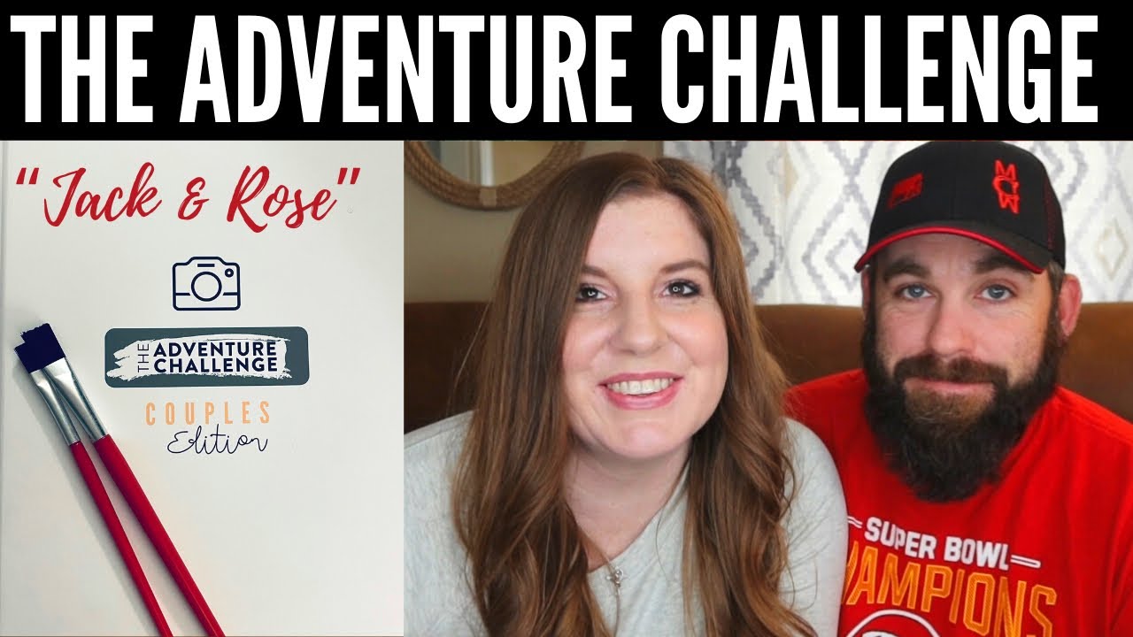 We Bought The Adventure Challenge Book - couples edition, in bed