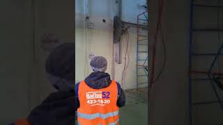 Будущие окна в спортзале в Йошкар-Оле. Алмазная резка Будущие окна в спортзале в Йошкар-Оле. Алмазная резка