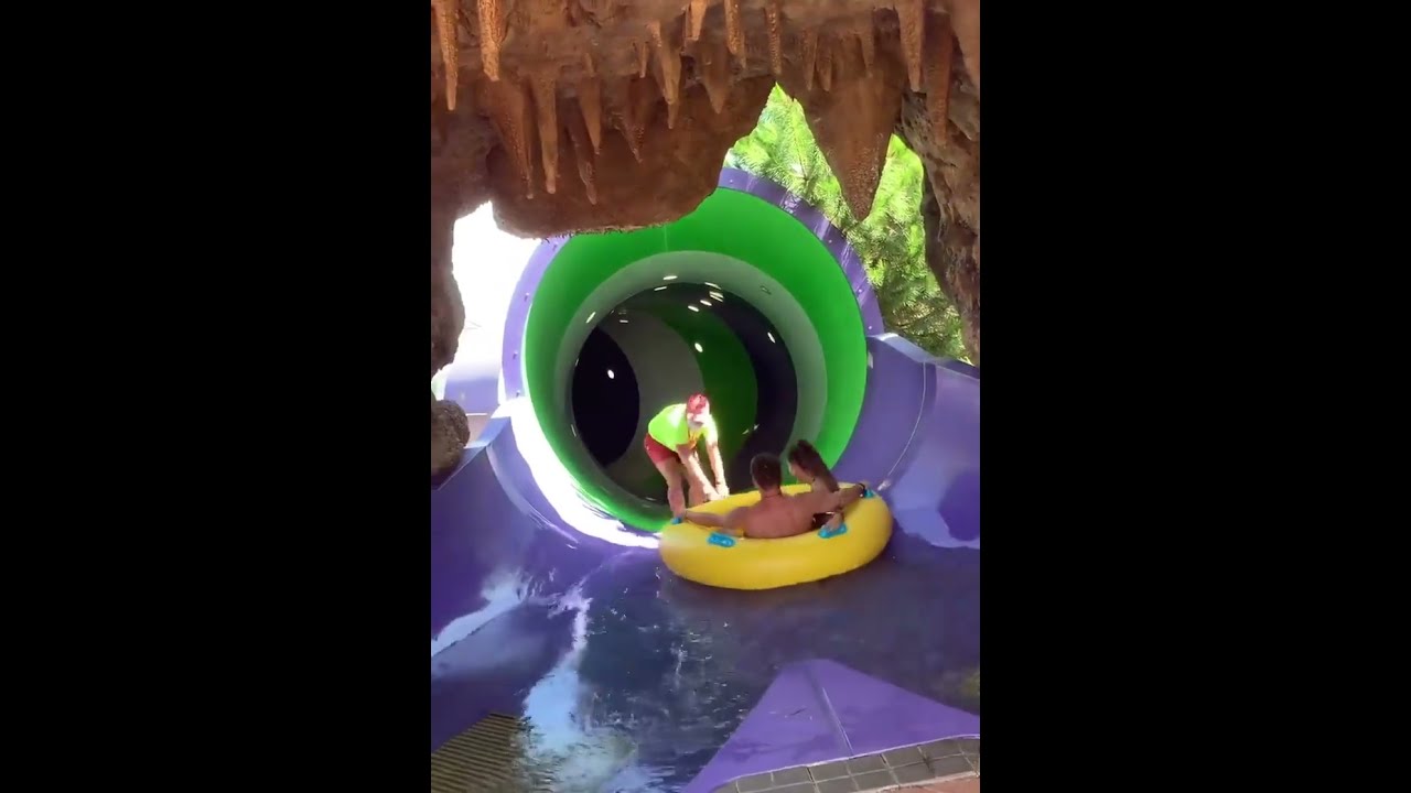 Waterslide Worker Goes On Unexpected Adventure ViralHog