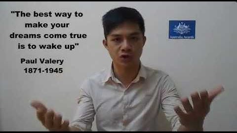 Cách tốt nhất để biến giấc mơ thành hiện thực - The best way to make your dreams come true