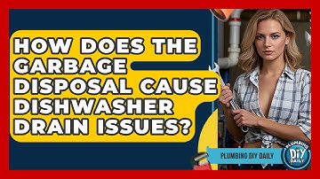 How Does The Garbage Disposal Cause Dishwasher Drain Issues? - Plumbing DIY Daily