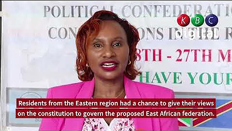 The East Africa Confederation Draft Constitution welcomes public participation in the Eastern Region