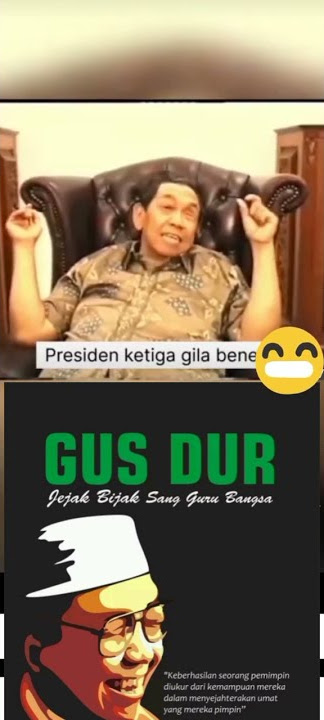 Humor Gusdur tentang 4 Presiden Indonesia #gusdur #humorgusdur #gusdurian #humor