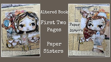 Altered Book Collage Tutorial | TandiArt Cut and Collage | Double Page Spread 