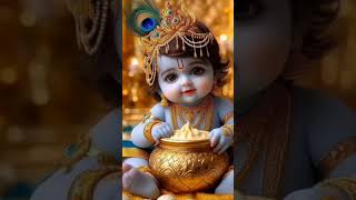 yashoda ka nandlala 🦚♥️♥️ | cute Krishna 3D animation | bhakti song #shorts #viral
