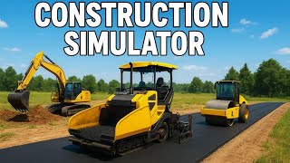 Heavy Machines Paving A Mega Road | Construction Simulator screenshot 5