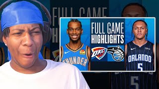 Lvgit Reacts To THUNDER at MAGIC | FULL GAME HIGHLIGHTS | February 13, 2024