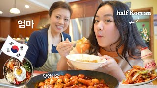 WHAT MY KOREAN MOM COOKS FOR ME IN A DAY  [한국어 자막!] Korean recipes, Kpop, single's inferno)