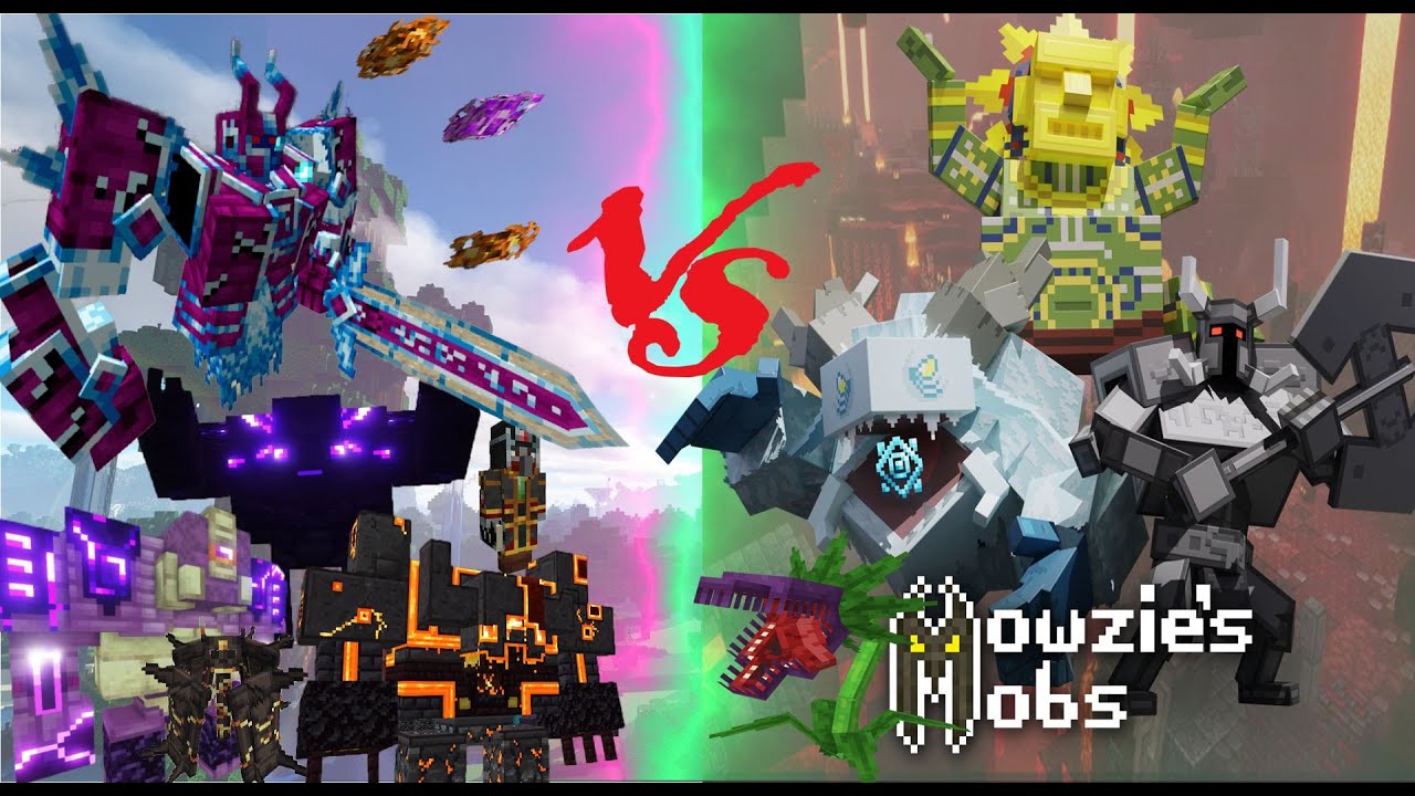 Ender Guardian (L_Ender 's Cataclysm) vs Mowzie's mobs