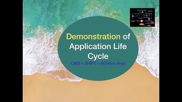 iOS Tutorial 3: Demonstration of App life cycle using xCode 9 and swift 4