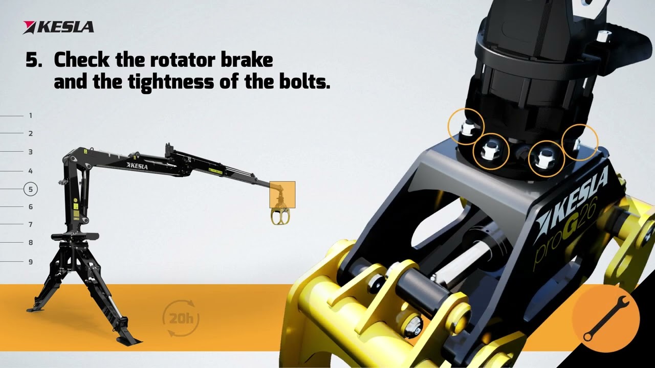 KESLA loaders 20 h maintenance