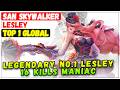 Legendary No.1 Lesley 16 Kills Maniac [ Top 1 Global Lesley ] San Skywalker - Mobile Legends Build Mp3 Song