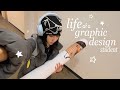  graphic design project from start to finish first time silk screen art school vlog