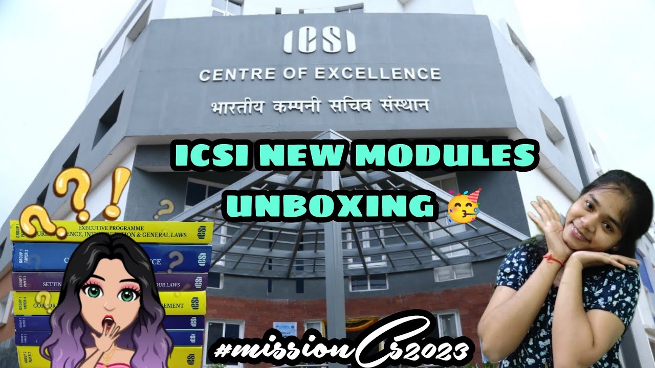 ICSI NEW MODULES UNBOXING 😁 | CS EXECUTIVE 💙 #icsi #cs #cseet # ...
