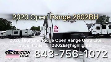 2020 Highland Ridge Open Range Ultra Lite 2802BH Travel Trailer @recreationusa