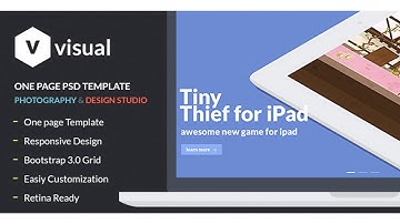 Visual - Multipurpose Flat Onepage PSD Design | Themeforest Website Templates and Themes
