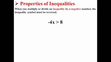 Multiplication and Division Properties of Inequalities