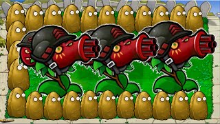 Gatling Cherry-bomb Vs Tall-nut Vs All Zombies Vs Giga Gargantuar - Plants Vs Zombies Fusion