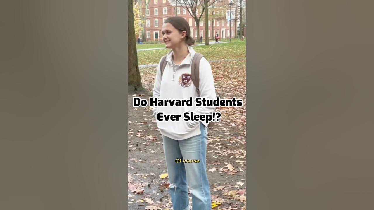 Do Harvard Students Ever Sleep!? #shorts #interview #harvard Do Harvard Students Ever Sleep!? #shorts #interview #harvard